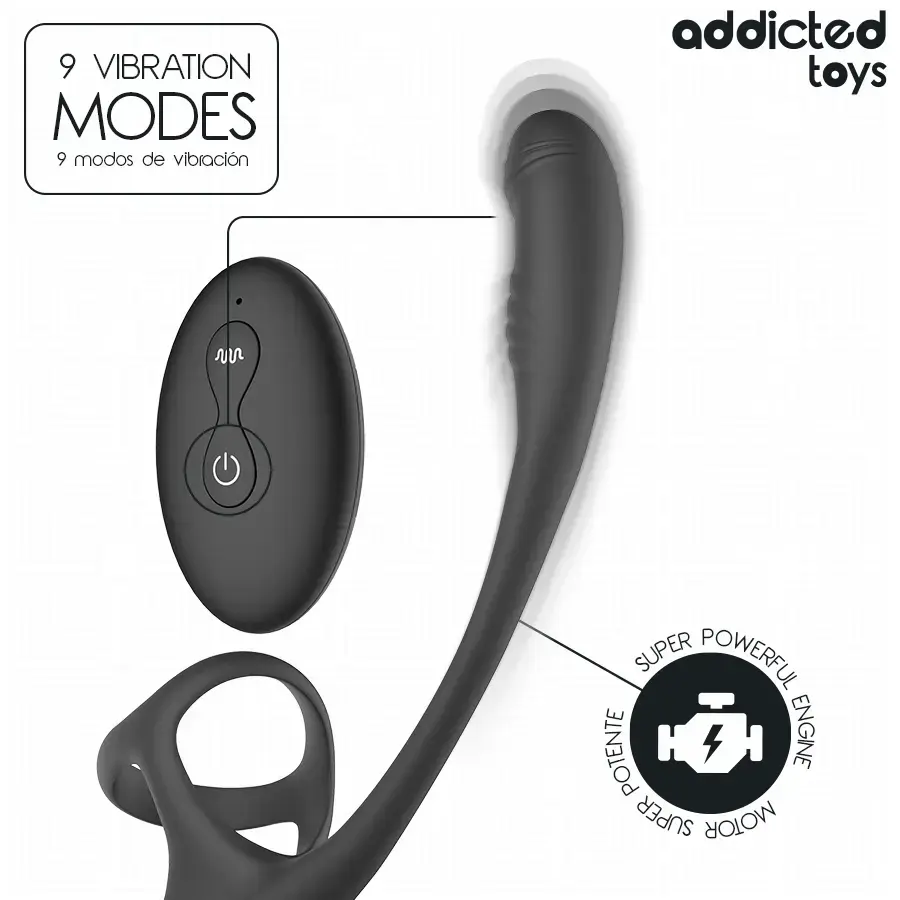 Anal plug with vibration — addicted toys D-245122 Photo 8