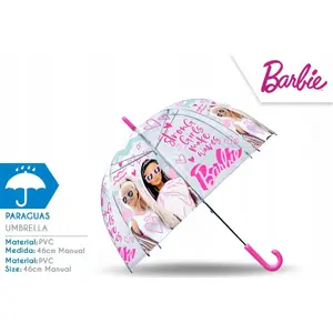 Umbrella Kids Euroswan transparent automatic 48 cm Barbie BB00011