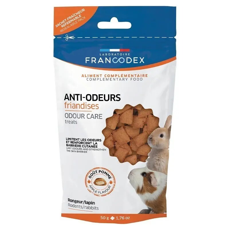 Pretgraužu aromāta neitralizējošas uzkodas FRANCODEX 50