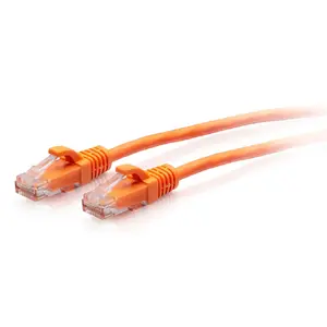 Ethernet patch cable C2G Cat6a 0.3 m UTP slim, RJ-45–RJ-45, orange