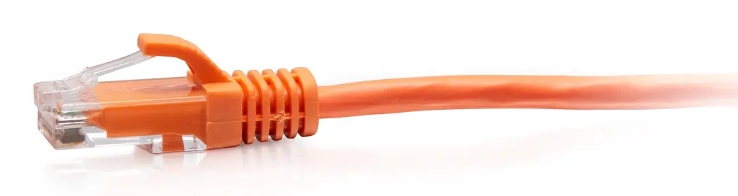 C2G Cat6a Сетевой патч-корд Slim 0.3м оранжевый Photo 2