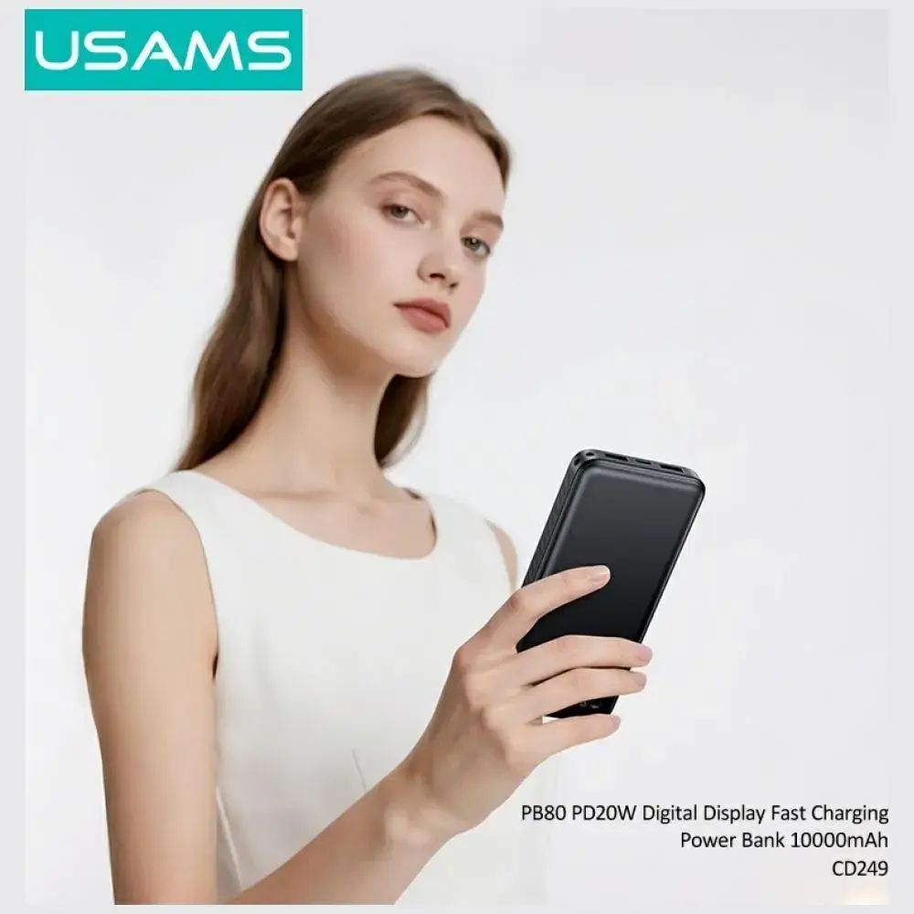 usams PB80 пауэрбанк 10000mAh 20W PD Photo 6