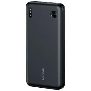 Powerbank usams PB83 10000mAh PD Portable Charger, USB-C + 2x USB-A, black