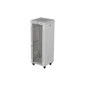 LANBERG 19" 32U Standing Rack Cabinet 600×600 mm Gray with Perforated Doors and LCD (Flat Pack)