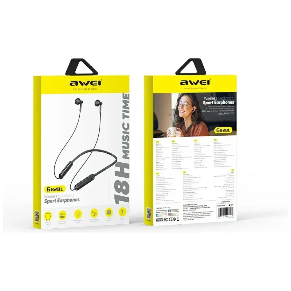 Awei Bluetooth austiņas G82BL sports Photo 7