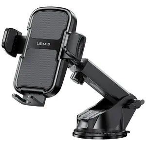 Car holder window cockpit usams ZJ086 black — windshield smartphone mount, adjustable grip