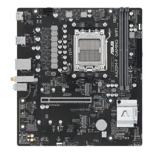 Motherboard Asus A620M-F GAMING WIFI — AMD A620, Socket AM5, micro-ATX, DDR5, 2 DIMM, 128 GB, Wi‑Fi 6, 2.5 GbE