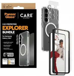 Защитное стекло PanzerGlass CARE 3-в-1 для Samsung Galaxy S Plus 2026 — набор PanzerGlass CARE