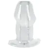 ANOS Butt Plug w Tunnel Transp — анальная пробка 10,2 см Photo 3