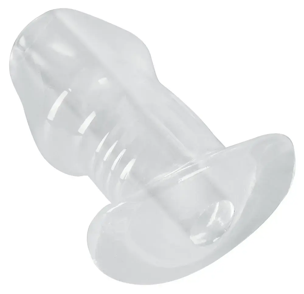 ANOS Butt Plug w Tunnel Transp — анальная пробка 10,2 см Photo 5