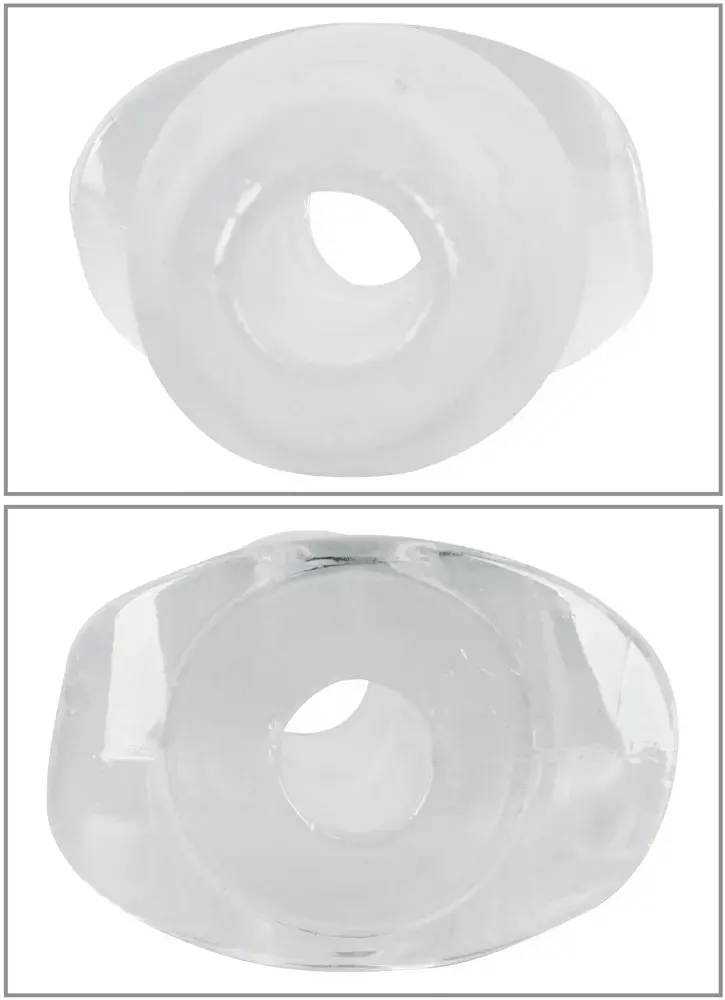 ANOS Butt Plug w Tunnel Transp — анальная пробка 10,2 см Photo 8