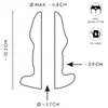 ANOS Butt Plug w Tunnel Transp — анальная пробка 10,2 см Photo 10