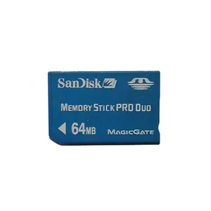 Memory Stick Pro Duo card SANDISK 64MB MagicGate — used, tested, formatted
