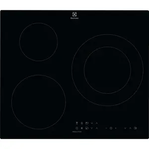 Встраиваемая индукционная поверхность Electrolux LIT60336C, 3 зоны, сенсорное управление, 7350 Вт, 590×520×44 мм