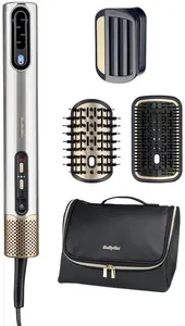 Matu veidošanas komplekts BABYLISS AS6555E — Airflow tehnoloģija, 4 siltuma līmeņi, 2.5 m vads, sudraba/zelta