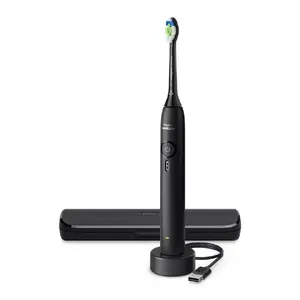 Электрическая звуковая зубная щетка Philips 3100 серии HX4033/32 — встроенный Li‑ion аккумулятор, 1 ручка, 1 насадка, режим Daily Care, чёрная