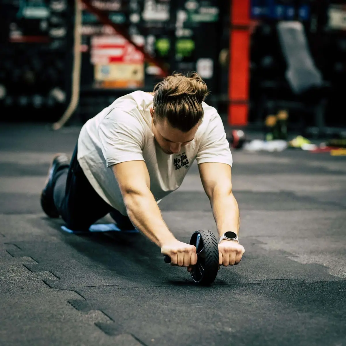 Exercise wheel Springos ACT0110 — ab roller with mat Photo 8