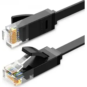 UGREEN Ethernet flat patch cable RJ45 Cat6 UTP 5 m (black)