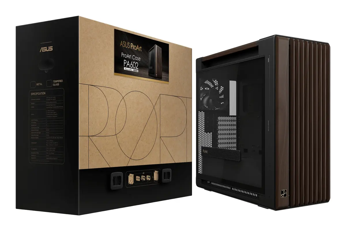 ASUS ProArt PA602 Wood Edition — rūdīta stikla Midi Tower Photo 11