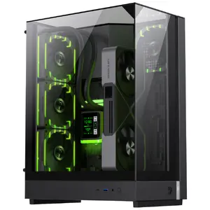 PC Midi Tower GameMax T20 BK White — ATX PSU, 3x120mm rear fans, supports 3.5" HDD & 2.5" SSD, 215×530×415 mm