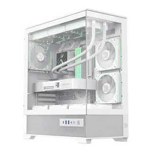 PC Case GameMax VISTA 2 AW Midi Tower White — ATX PSU, supports 120/140 mm fans, 3.5" HDD, 2.5" SSD, bottom PSU