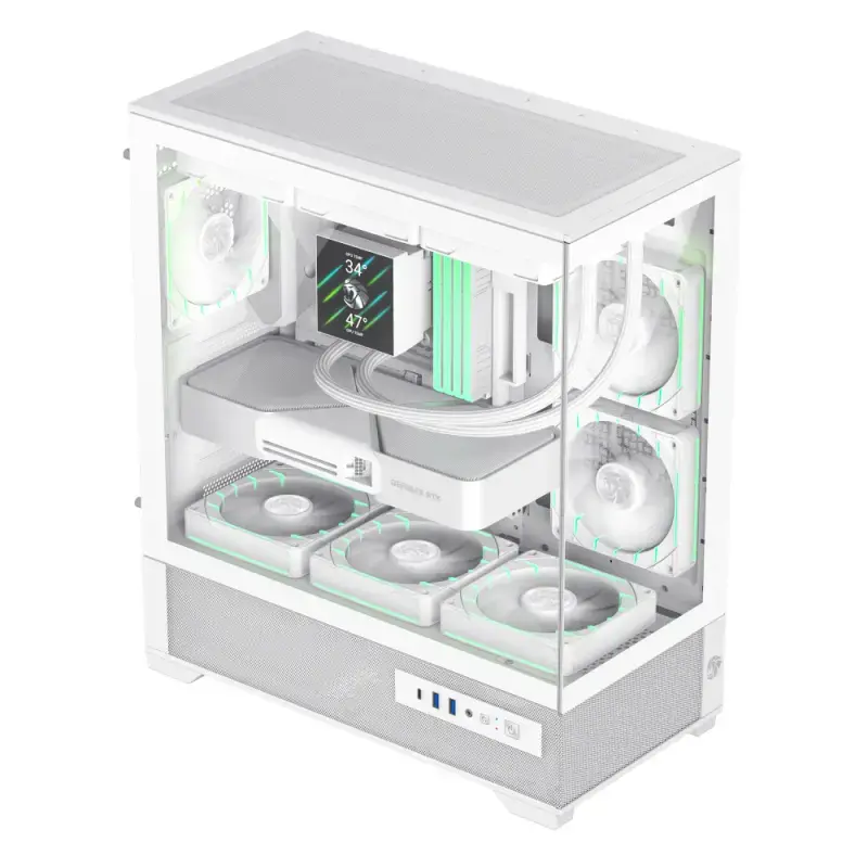 Корпус GameMax VISTA 2 AW Midi Tower White Photo 3