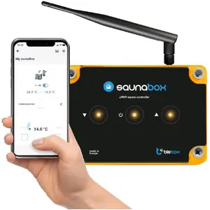 saunaBox pro I/O WiFi pirts kontroliera modulis no bleBox, modelis 42387
