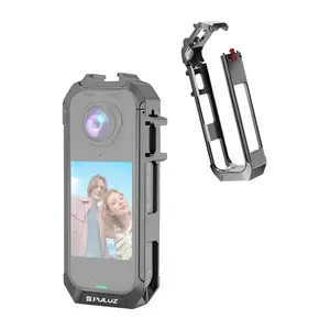 Металлический защитный кейс для Insta360 X4 Air от Puluz (серый) — PU1063H