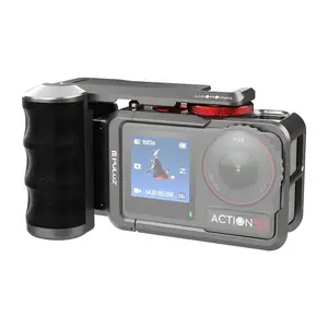 Металлический защитный кейс с рукоятью Puluz для DJI Osmo Action 5 Pro / Action 4 / Action 3 - Puluz PU1058TS