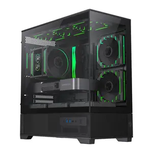 Mini Tower PC case GameMax VISTA 2 MB — Black, Mini Tower, supports ATX PSU, 1x rear 120 mm, top 120/140 mm, 3.5" HDD, 2.5" SSD