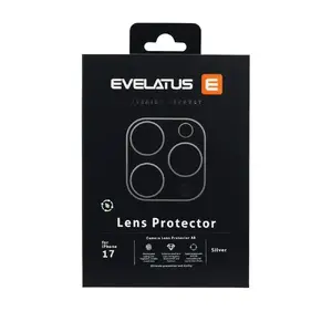 Защитная пленка для камеры Evelatus для Apple iPhone 17 — полное покрытие, серебристая