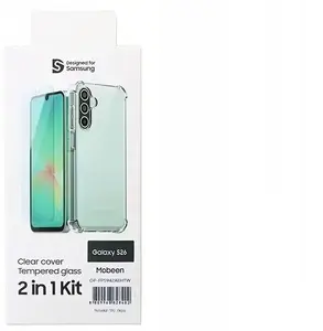 Protective Clear Cover and Tempered Glass for Samsung Galaxy S26 by Samsung (Transparent)