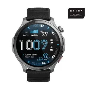 Smartwatch Huami Amazfit Balance 2 XT — 1.5" (3.81 cm) AMOLED 480×480, GPS, Wi‑Fi, Aluminium case, Silicone band, Black