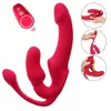 Strapless Strap-On Triple RC безремневой тройной вибратор Photo 2