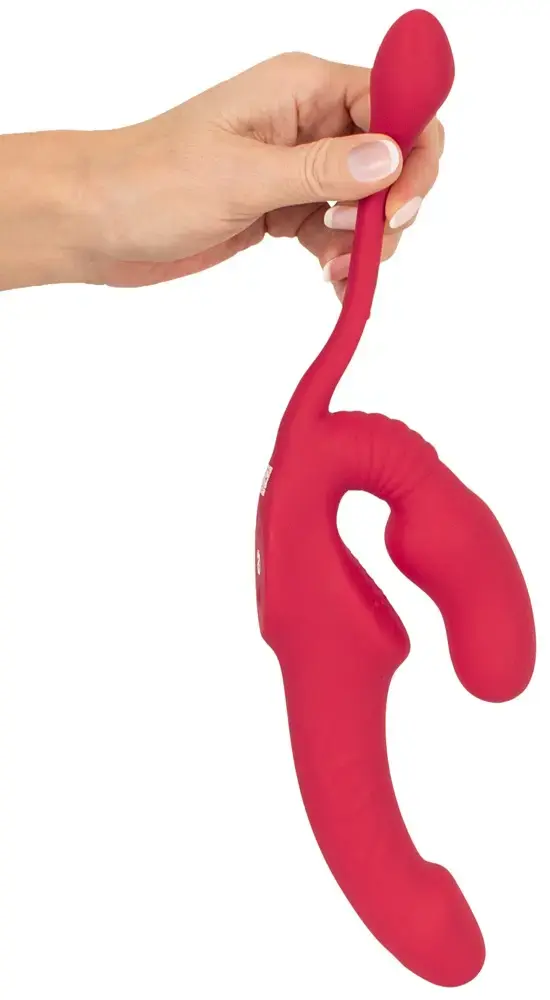 Strapless Strap-On Triple RC безремневой тройной вибратор Photo 10