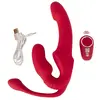 Strapless Strap-On Triple RC безремневой тройной вибратор Photo 13