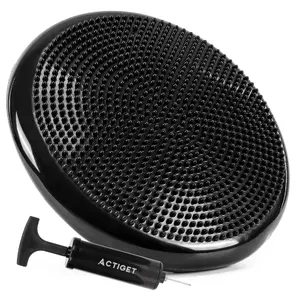 Sensorā spilvena komplekts ar pumpi Springos ACT0113 — PVC, Ø34 cm, augstums 7,5 cm, slodze 210 kg