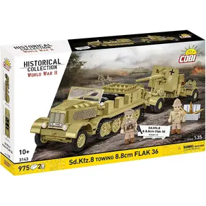 Cobi Blocks Sd.Kfz.8 Towing 8.8 cm Flak 36 building set, 975 pieces