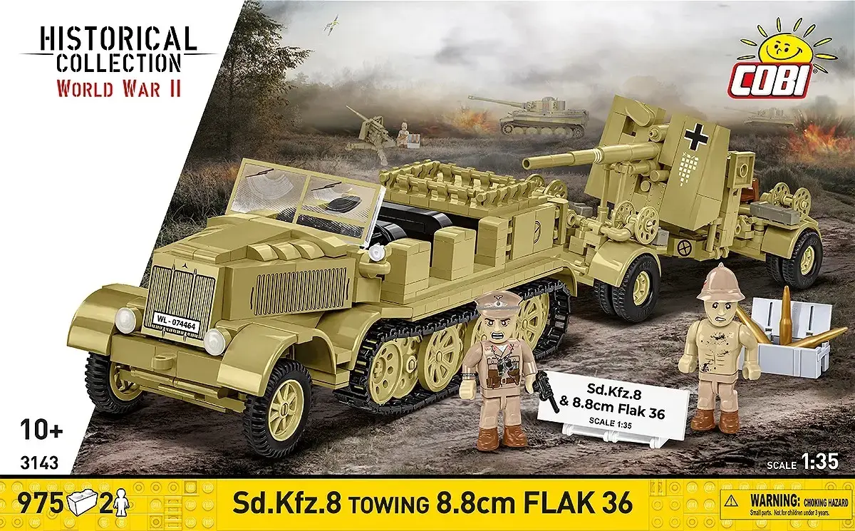 Cobi Sd.Kfz.8 Towing 8.8 cm Flak 36, 975 pcs Photo 11