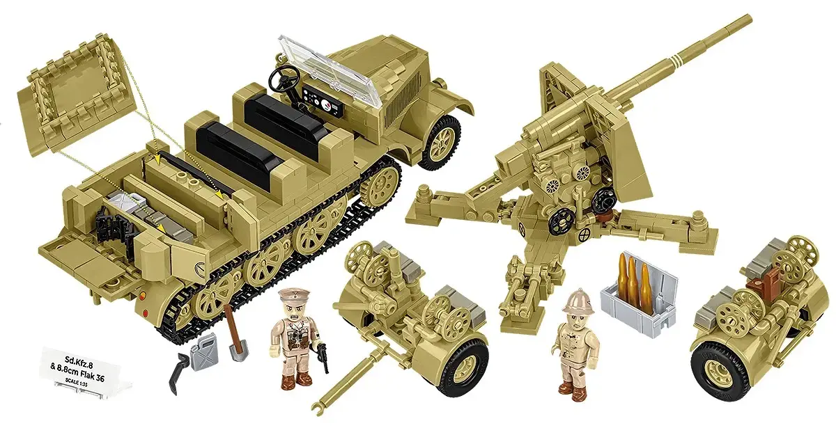 Cobi Sd.Kfz.8 Towing 8.8 cm Flak 36, 975 pcs Photo 12