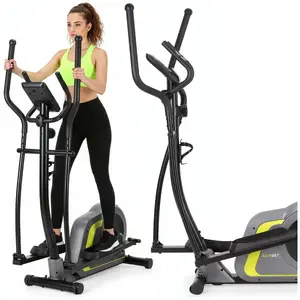 Elliptical trainer Springos ACT0176 — magnetic drive, 3 kg flywheel, 8 resistance levels, max load 130 kg, Bluetooth (Zwift, Kinomap)