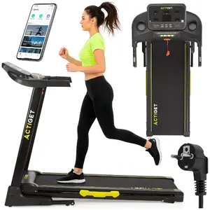 Treadmill Springos ACTIRUN PRO ACT0172 — 1.5 HP DC motor, 1.0–16.0 km/h, 125×43 cm belt, 3 manual inclines, max load 130 kg