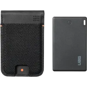 Magnetic Wallet with Tracker Card and Stand — urban armor gear Metropolis (kevlar black)
