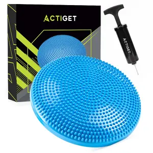 Sensorā sēžammaiss ar sūkni Springos ACT0114 — PVC, Ø34 cm, augstums 7.5 cm, slodze 210 kg, masāžas stimulējoša virsma