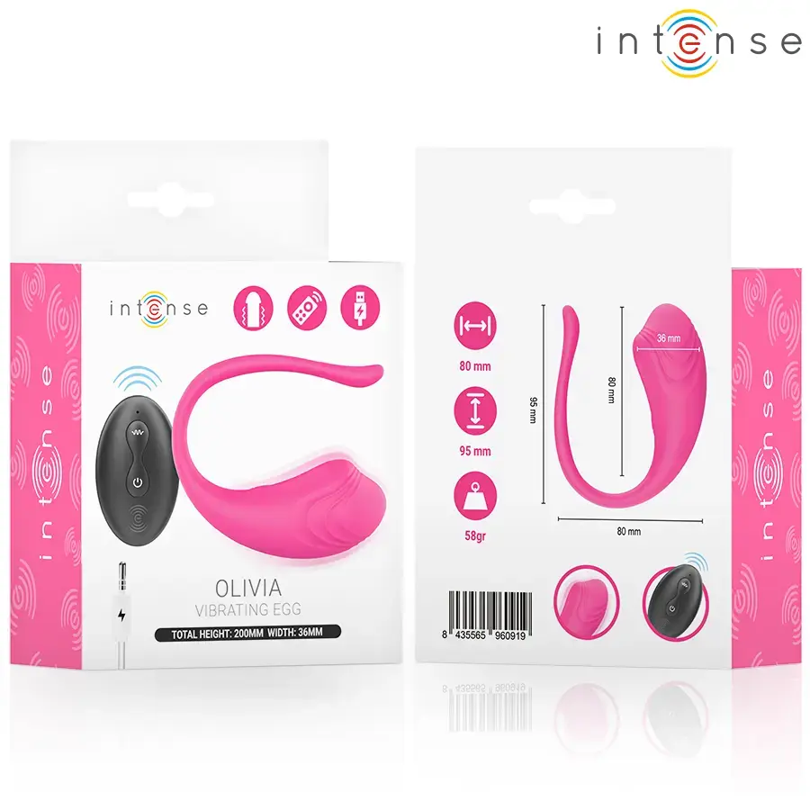 Вибро-яйцо INTENSE REMOTE CONTROL OLIVIA PINK Photo 3