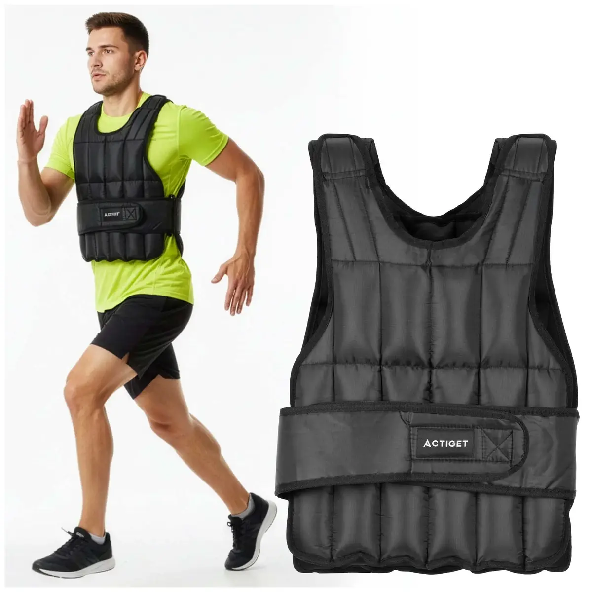 Weighted vest Springos ACT0122 — 10 kg Photo 3