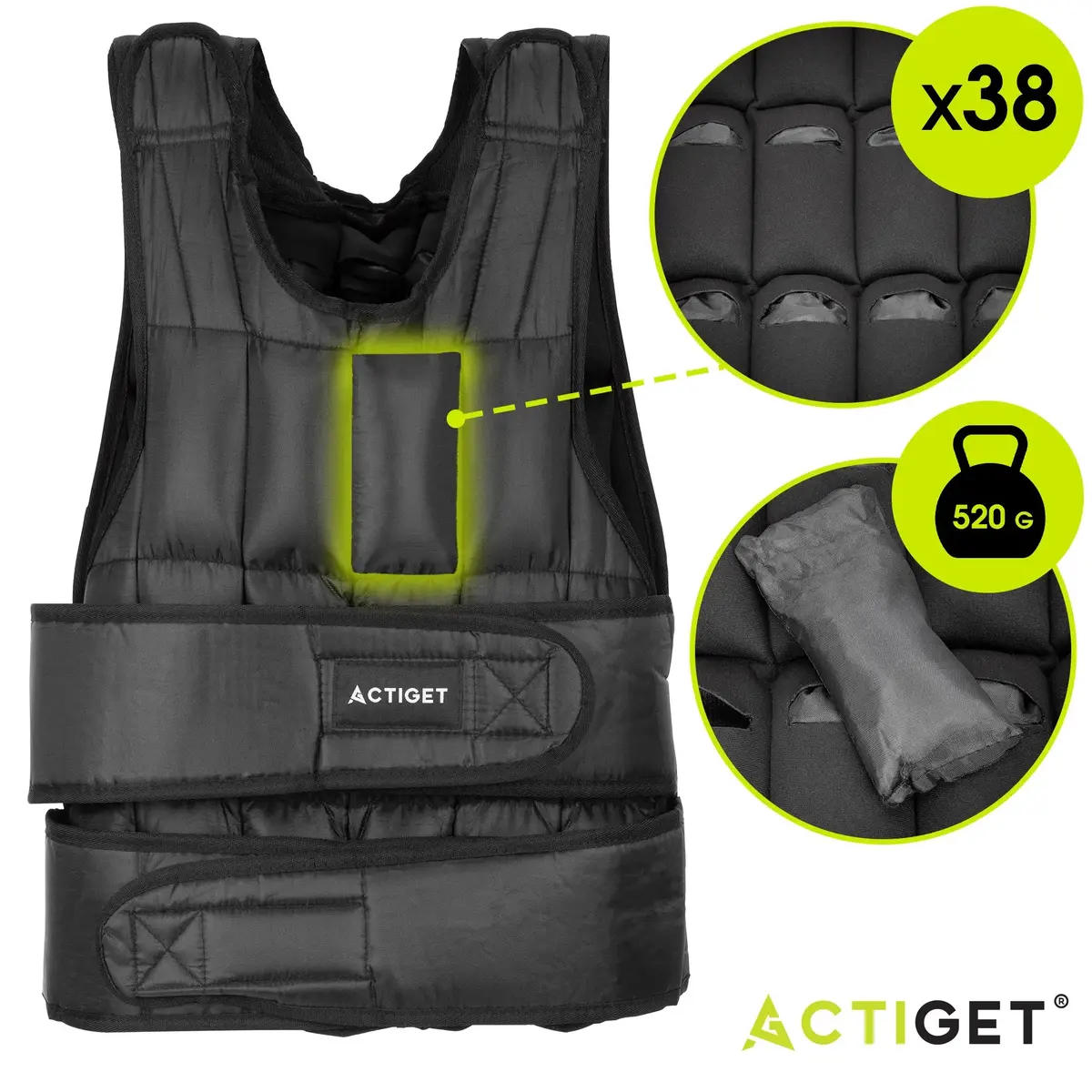 Svara veste Springos ACT0123 — 20 kg Photo 8