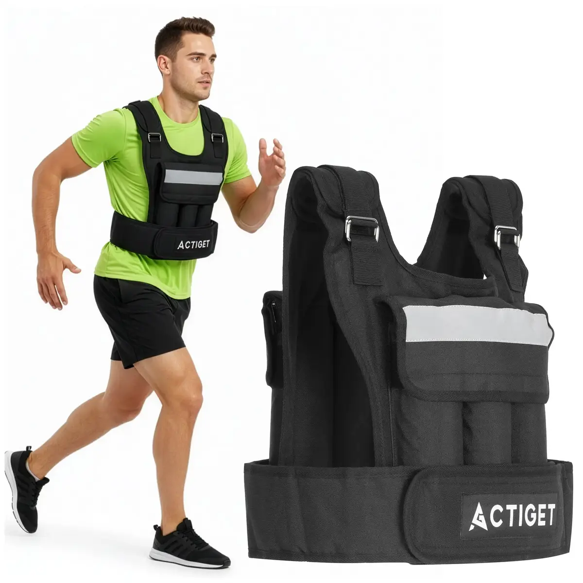 Weighted vest Springos ACT0124 — 20 kg Photo 2
