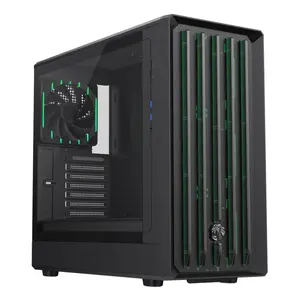 PC Case GameMax CLAW 460 BK Midi Tower — Black, ATX PSU (bottom), supports 3x140mm front + 1x120mm rear, HDD 3.5" / SSD 2.5"