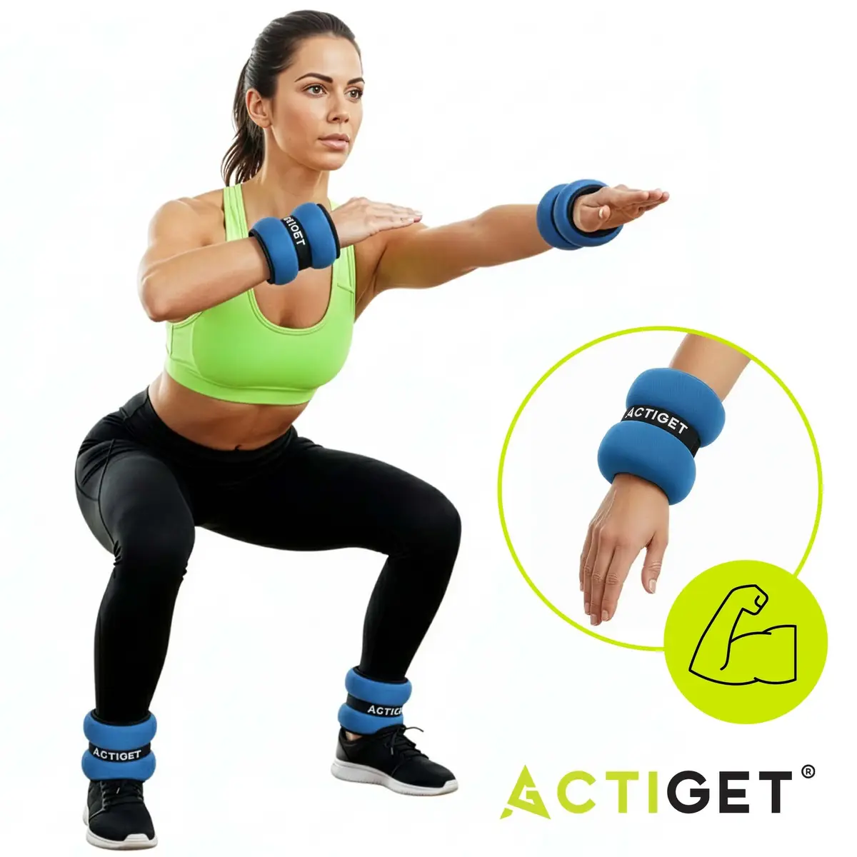 Springos ACT0130 ankle/wrist weights 2 x 2 kg Photo 8
